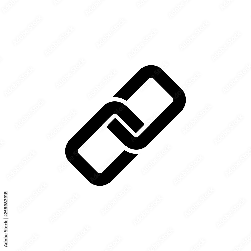 Link icon vector. Hyperlink chain symbol Link icon vector. Hyperlink chain symbol
