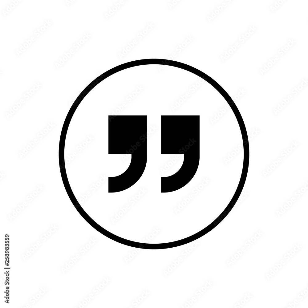 Quote icon. Quote icon vector Quote icon. Quote icon vector