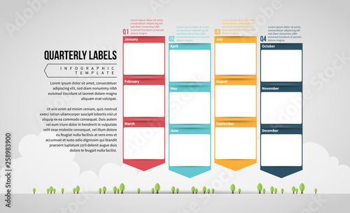 Quarterly Calendar Labels