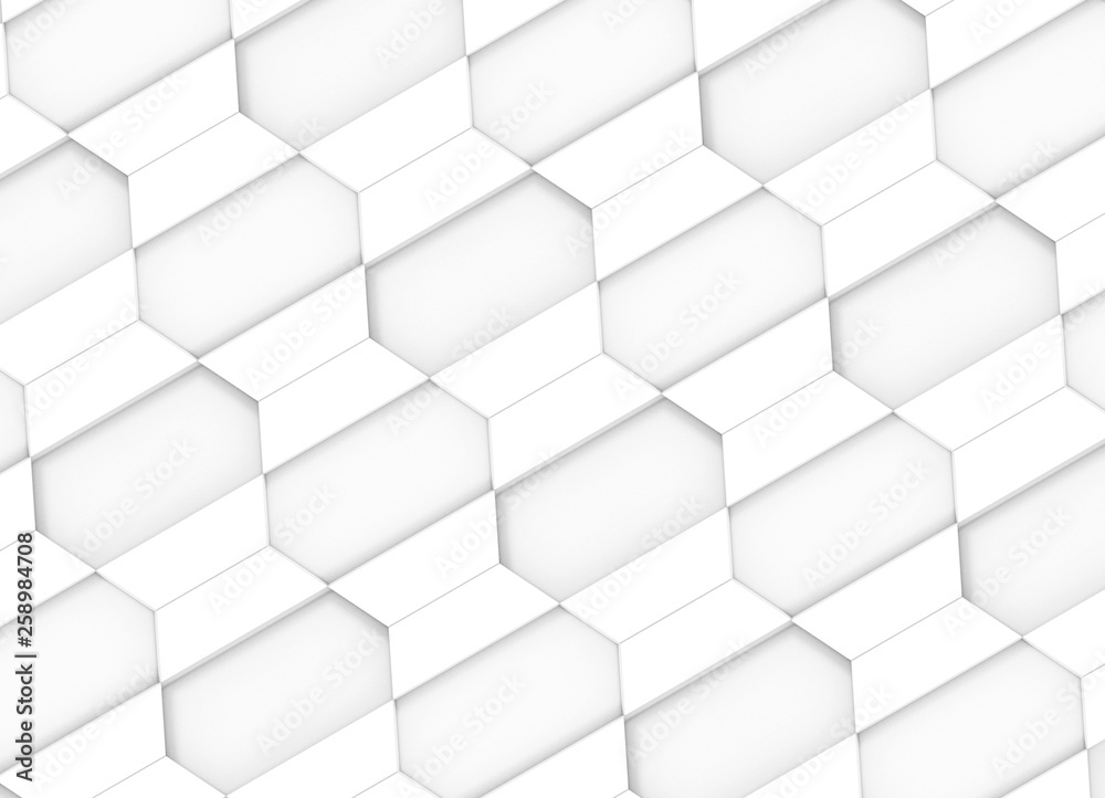 3d rendering. modern diagonal white trapezoid square tiles design wall background. 3d rendering. modern diagonal white trapezoid square tiles design wall background.