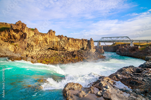 A view of a Godafoss, Iceland