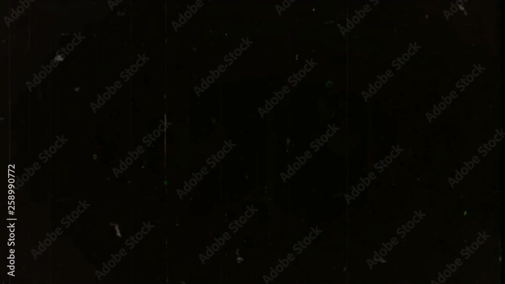 Old Film Retro style look Overlay, Scratches, Splotches, grunge texture, Black screen
