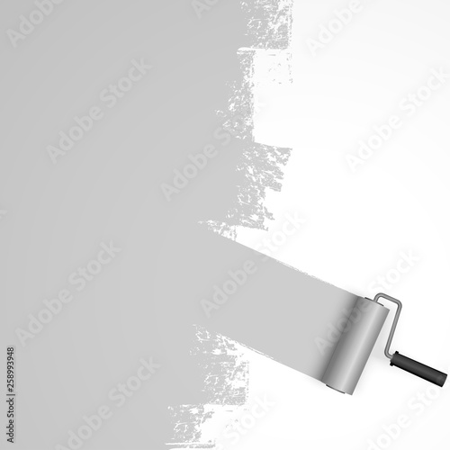 paint roller concept with marking