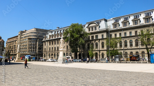 University's Square and the University of Bucharest. Shoot in April 2018, Romania