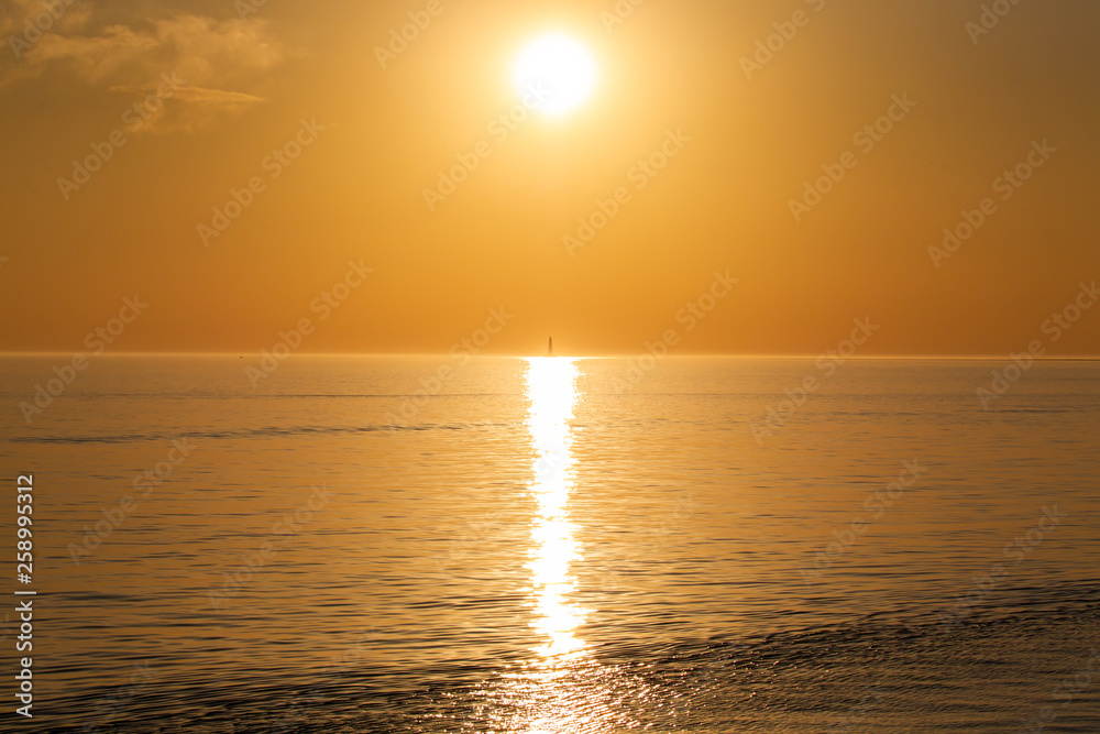 Sunset  on the sea