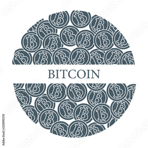 Bitcoins. Digital currency. Blockchain technology.