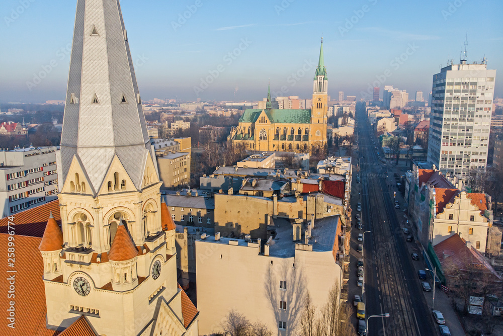 Obraz premium The city of Lodz, Poland 