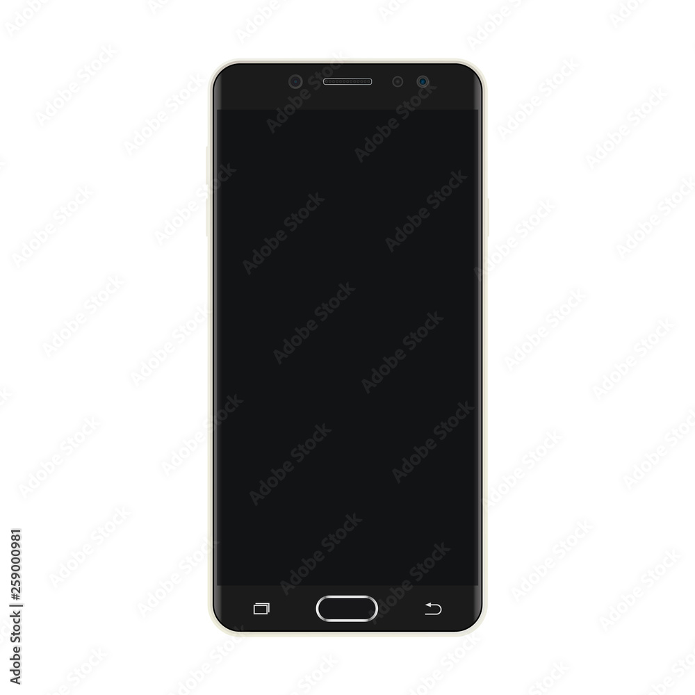 Black smartphone with black screen vector eps10. Realistic smartphone with black screen icon. Black smartphone with black screen vector eps10. Realistic smartphone with black screen icon.