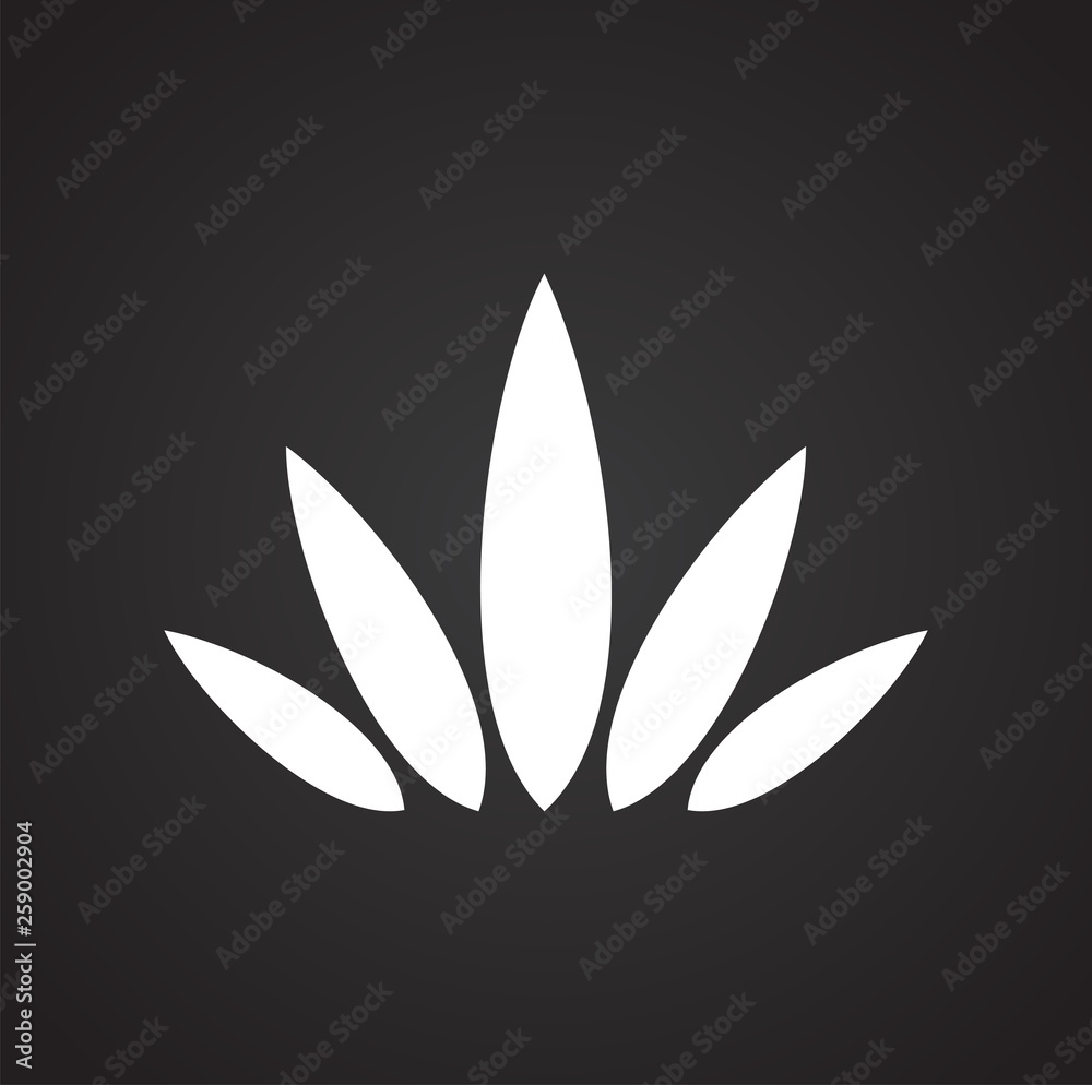 Lotos flower icon on background for graphic and web design. Simple vector sign. Internet concept symbol for website button or mobile app. Lotos flower icon on background for graphic and web design. Simple vector sign. Internet concept symbol for website button or mobile app.