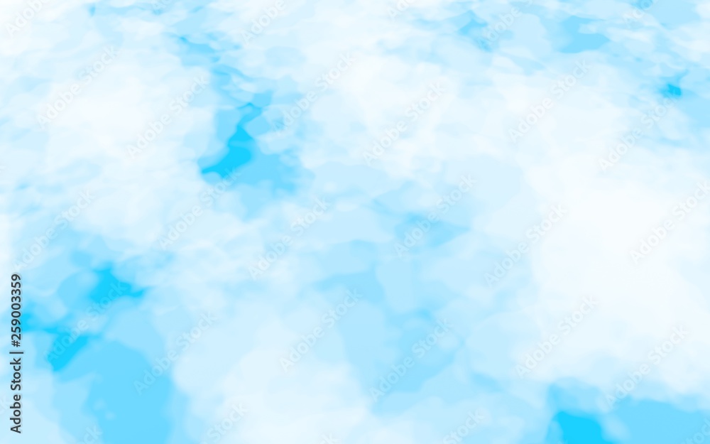 The bright sky in the morning. Blue sky background with white clouds. Cumulus white clouds in the clear blue sky. 3D illustration The bright sky in the morning. Blue sky background with white clouds. Cumulus white clouds in the clear blue sky. 3D illustration