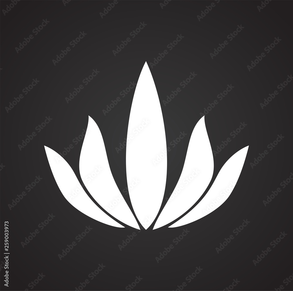 Lotos flower icon on background for graphic and web design. Simple vector sign. Internet concept symbol for website button or mobile app. Lotos flower icon on background for graphic and web design. Simple vector sign. Internet concept symbol for website button or mobile app.