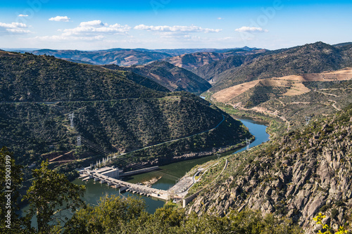 Valeira Dam and surrounding landscape photo