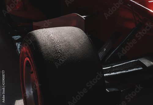 Racing car wheel background