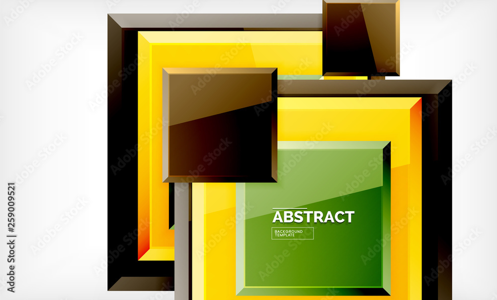 Geometric abstract background, modern square design Geometric abstract background, modern square design