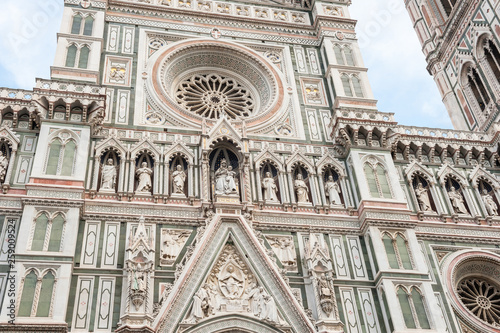 Close view santa maria del fiore in florence italy