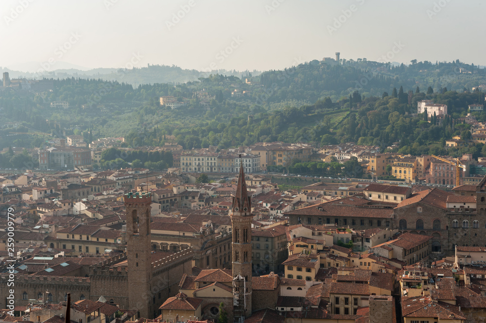 Aerial view of florence italy