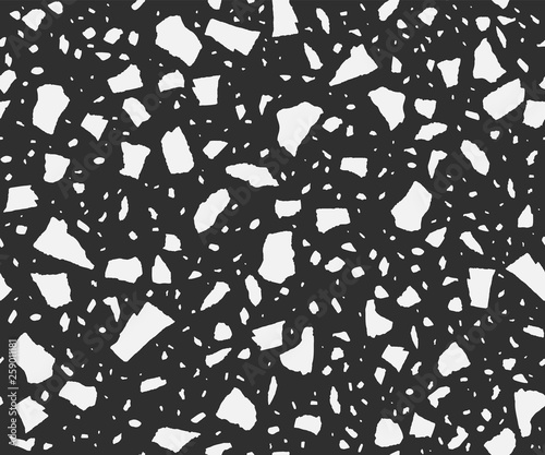 Endless Terrazzo Flooring Vector Pattern.
