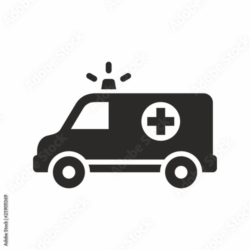 Ambulance vector icon photo