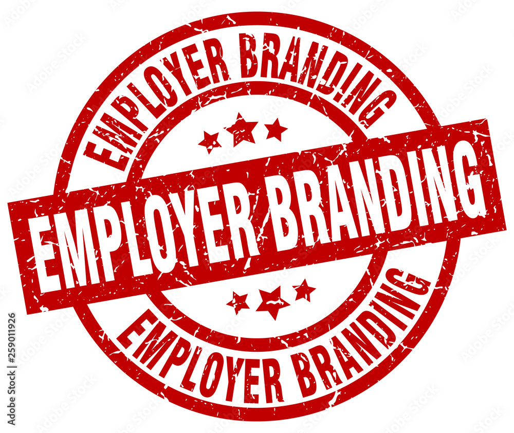 employer branding round red grunge stamp employer branding round red grunge stamp