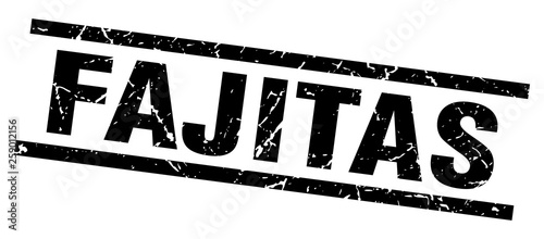 square grunge black fajitas stamp