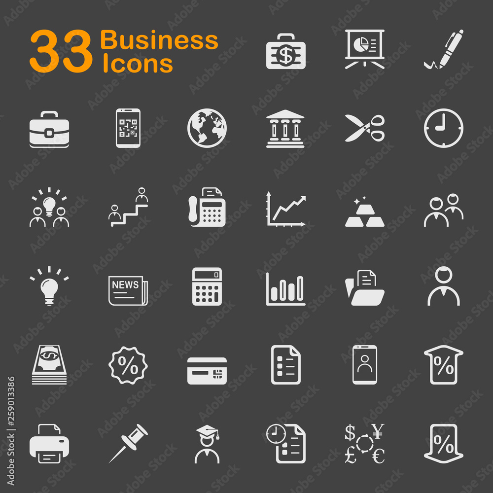 Business vector icons Business vector icons