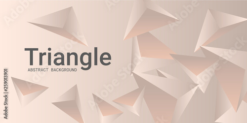 Triangle background. Abstract composition of triangular pyramids.