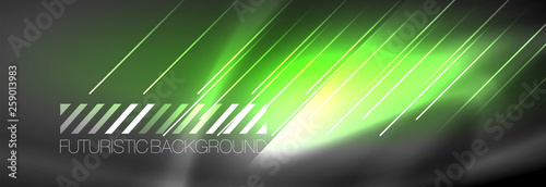 Shiny glowing lights neon color design background