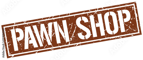 pawn shop square grunge stamp