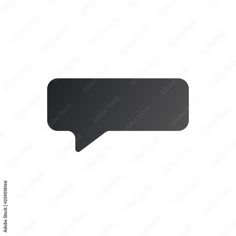 Speech bubble icon, vector illustration isolated on white background. Speech bubble icon, vector illustration isolated on white background.
