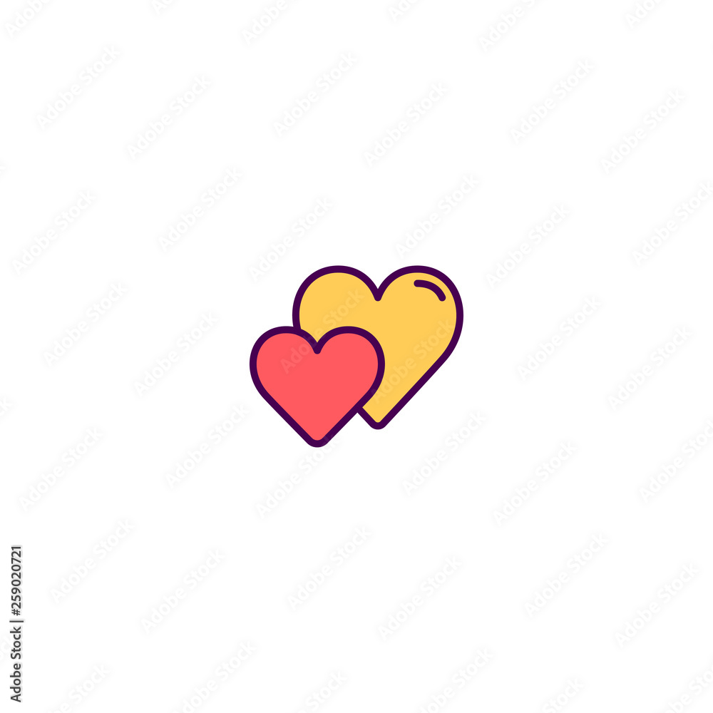 Heart Icon Design. Lifestyle icon vector design