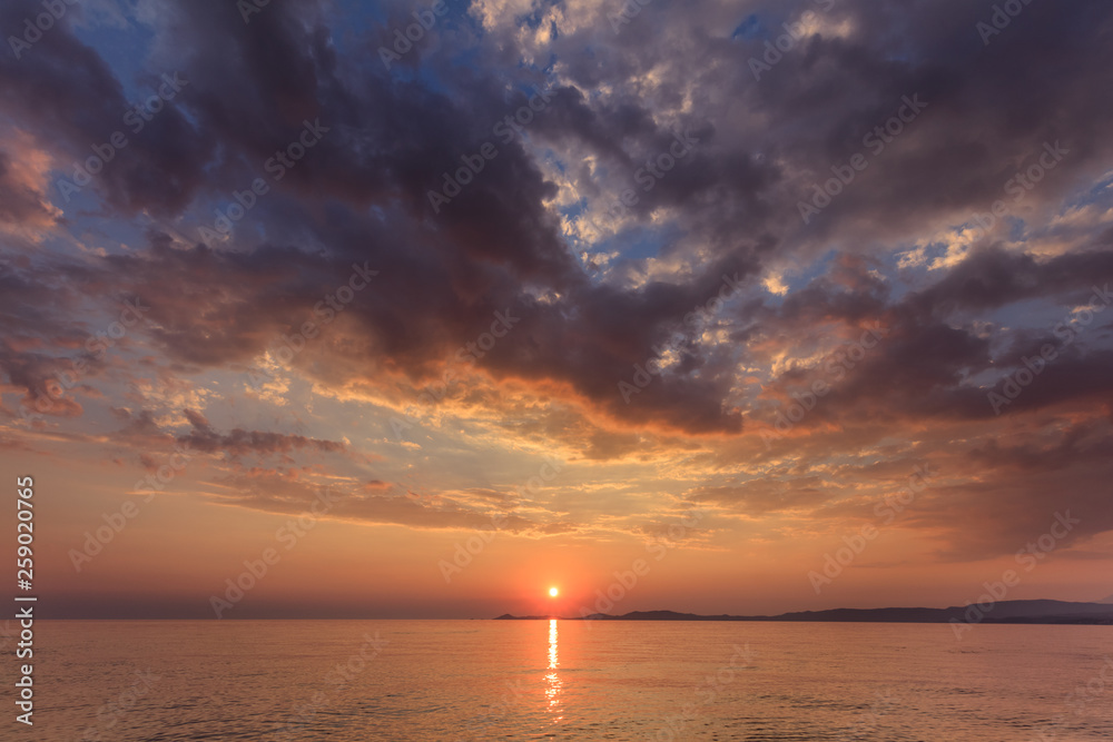 sunrise on the sea sunrise on the sea