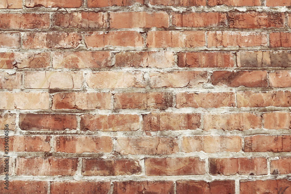 Obraz premium Old red brick wall background