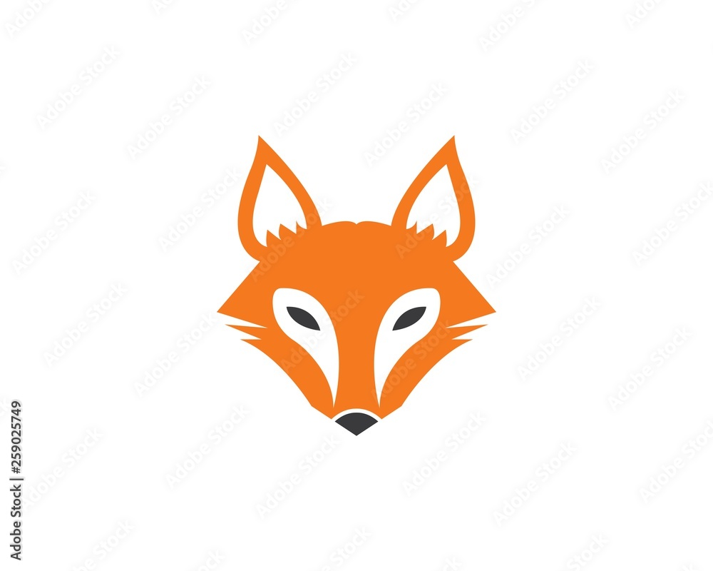 Obraz premium fox logo icon vector template