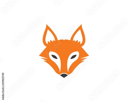 fox logo icon vector template