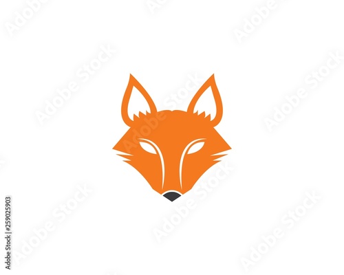 fox logo icon vector template