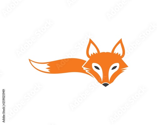 fox logo icon vector template