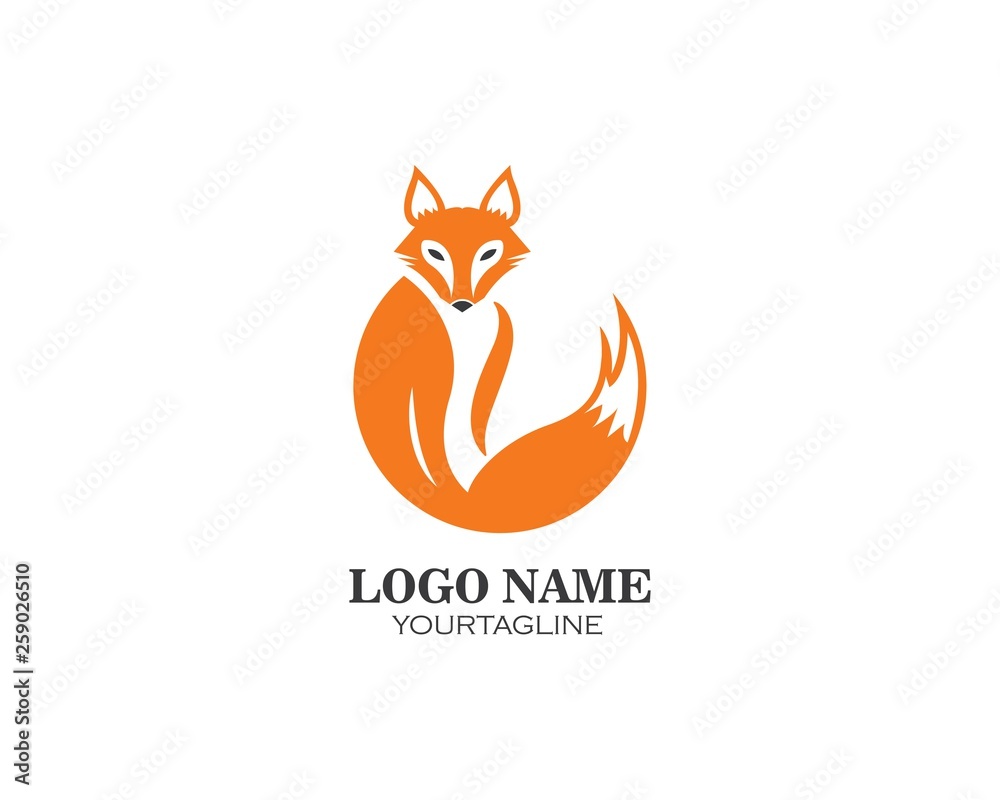 fox logo icon vector template fox logo icon vector template