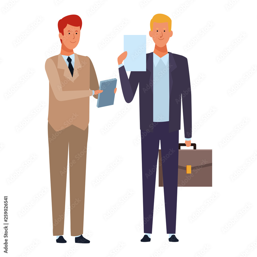 businessmen avatar cartoon character businessmen avatar cartoon character