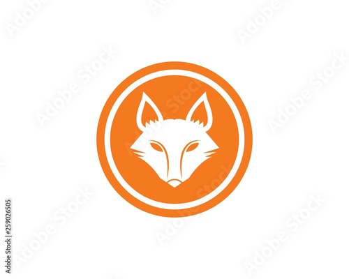Fototapeta Naklejka Na Ścianę i Meble -  fox logo icon vector template