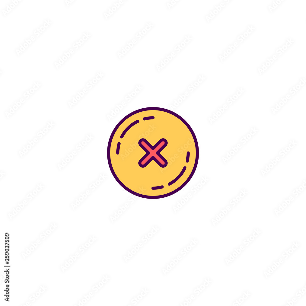 Error icon design. Shopping icon vector design Error icon design. Shopping icon vector design
