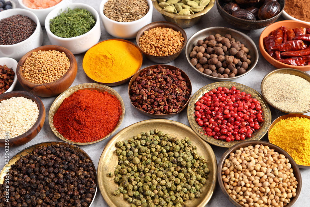Spices and herbs. Spices and herbs.