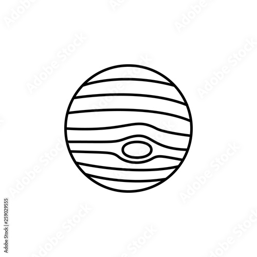 Jupiter, planet, space icon. Simple thin line, outline vector of space, cosmos, universe icons for UI and UX, website or mobile application