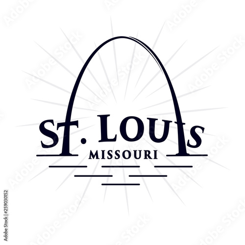 St. Louis. Saint Louis design template. Vector and illustrtion.