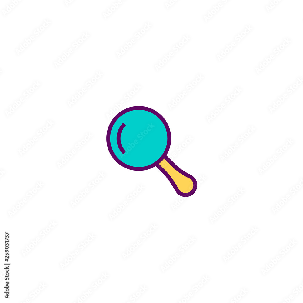 Magnifying glass icon design. Stationery icon vector design Magnifying glass icon design. Stationery icon vector design