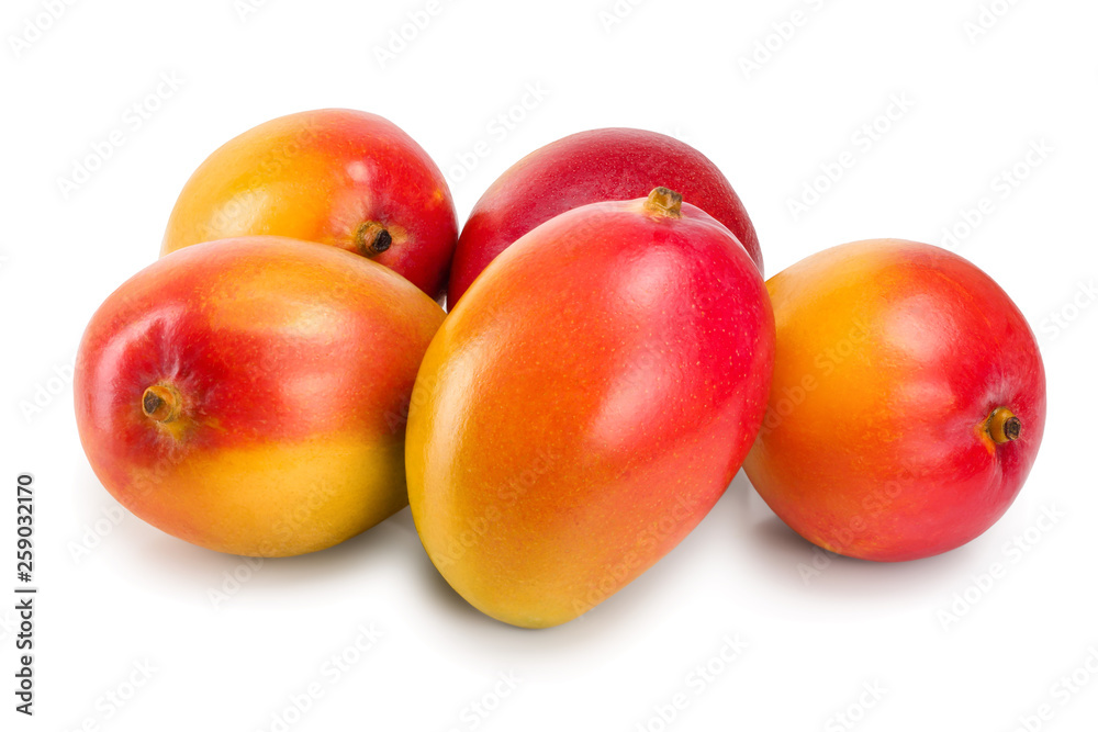 Mango fruit isolated on white background close-up Mango fruit isolated on white background close-up