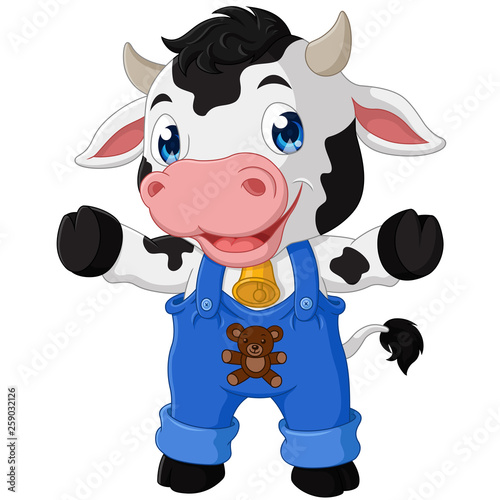 cute cow cartoon
