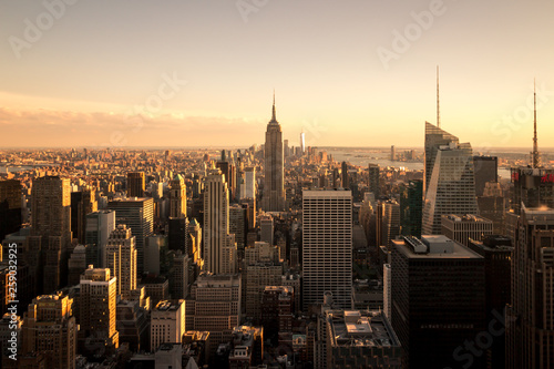 New York Panorama am Abend