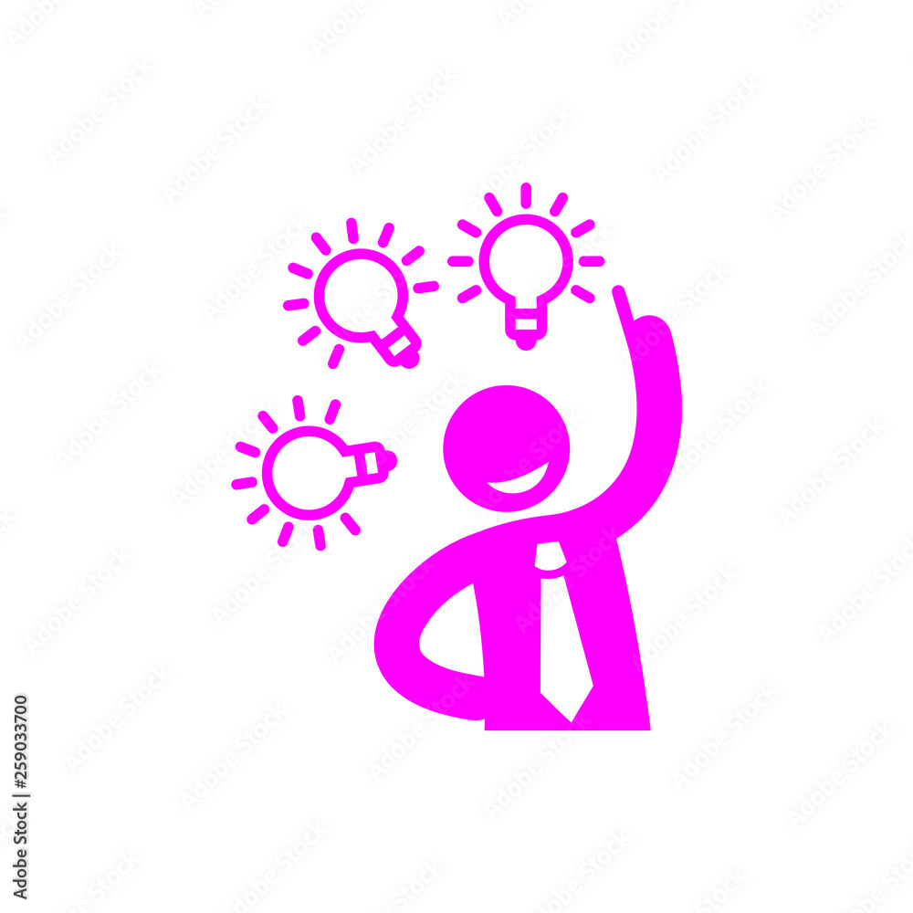 idea, bulb, light, energy bulb, head, thinking, creative business idea magenta color icon idea, bulb, light, energy bulb, head, thinking, creative business idea magenta color icon