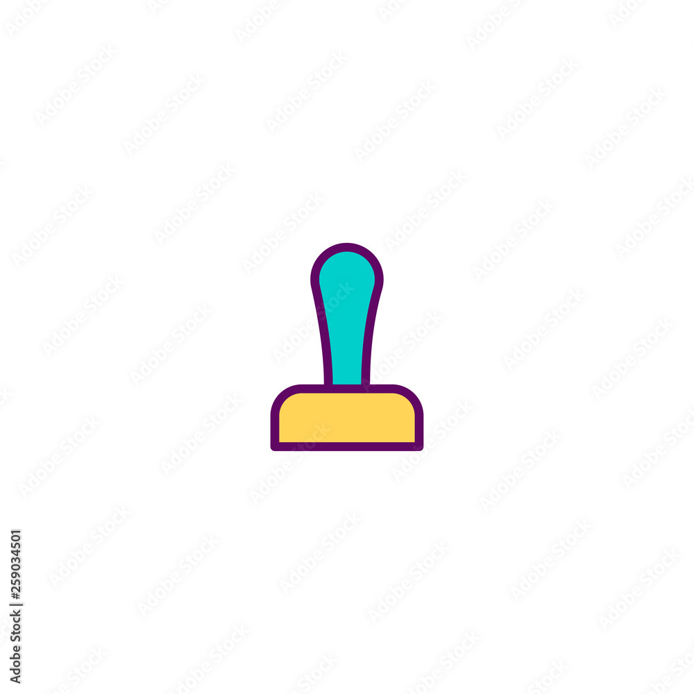 Stamp icon design. Stationery icon vector design Stamp icon design. Stationery icon vector design