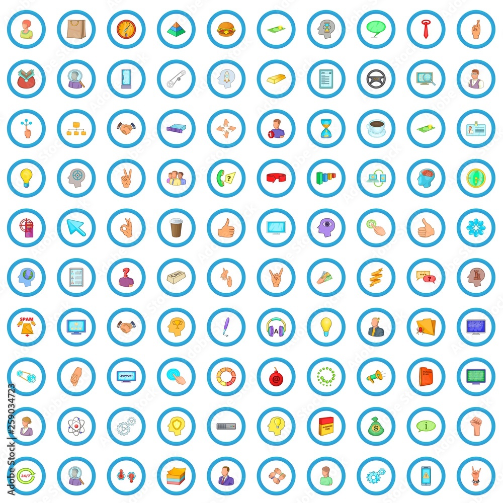 100 partnership icons set in cartoon style for any design vector illustration 100 partnership icons set in cartoon style for any design vector illustration